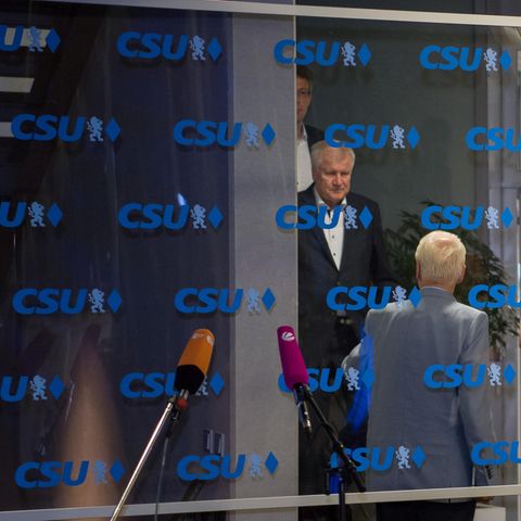 Horst Seehofer in der CSU-Zentrale