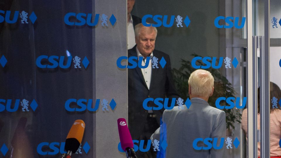 Horst Seehofer in der CSU-Zentrale