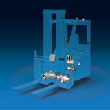 Ein autonomer Gabelstapler komplettiert die Logistic 4.0