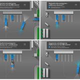 Der Truck fährt auf den Betriebshof autonom