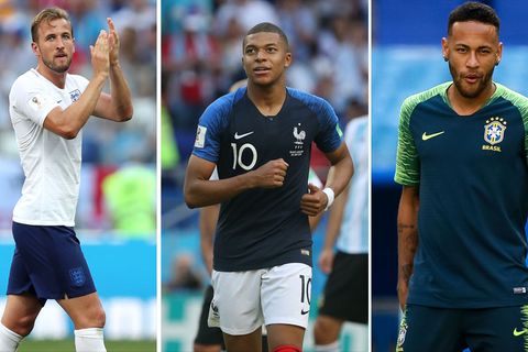 Harry Kane, Kylian Mbappé und Neymar
