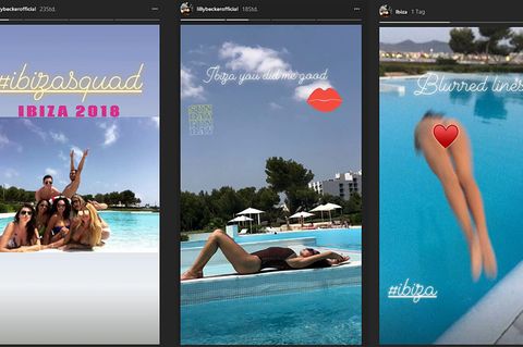 Lilly Becker mit ihrer Clique auf Ibiza