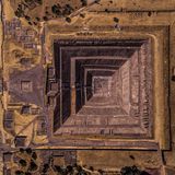 Kategorie Stadt, 2. Platz: Mit der Hilfe einer Drohne hat Enrico Pescantini die präkolumbianische Pyramide im mexikanischen Teotihuacán fotografiert.