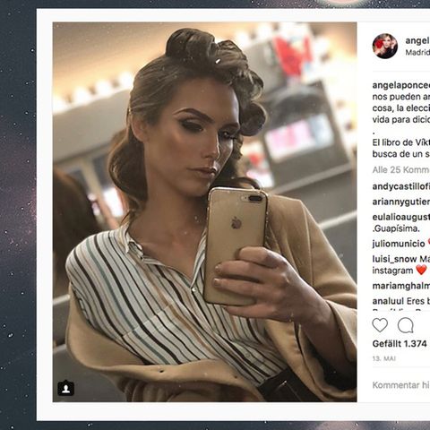 Angela Ponce auf Instagram