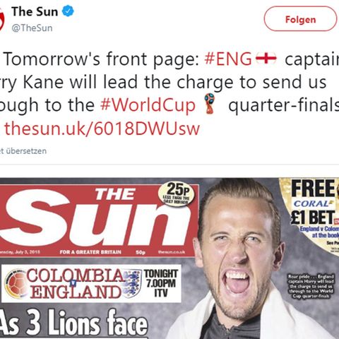 Vor dem Spiel gegen England: Kolumbien empört über Titel britischer Zeitung - dieses Wortspiel sorgt für Zoff