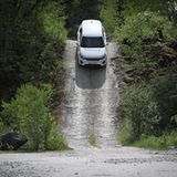 Bis zu 110 Prozent geht es auf dem Trainingsgelände bergab