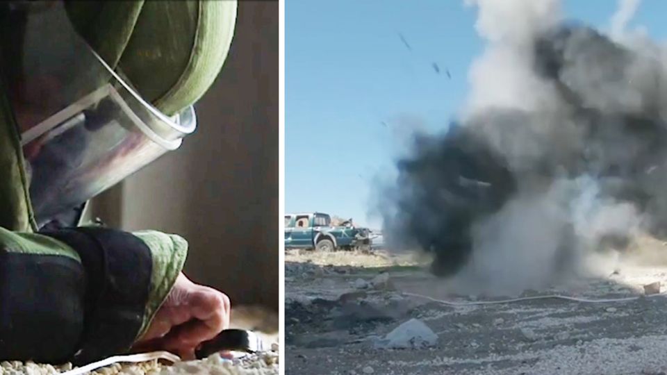 Jordanien: Bombenentschärfer der NATO-Mitgliedsstaaten sind nach Jordanien gereist, um ihre Erfahrungen den dortigen Bombenentschärfern weiterzugeben. Bombenentschärfer der NATO-Mitgliedsstaaten sind nach Jordanien gereist, um ihre Erfahrungen den dortigen Bombenentschärfern weiterzugeben.