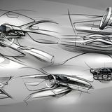 Die Skizzen zeigen, wie das Interieur des neuen Mercedes GLE aussehen wird