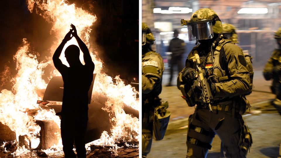 G20-Gipfel in Hamburg: Randalierer und Polizei