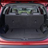 Im Normalfall faßt der Kofferraum des Hyundai Santa Fe bis zu 625 Liter