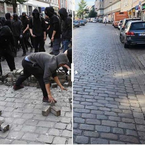 Das Schulterblatt in Hamburg während und nach dem G20-Gipfel