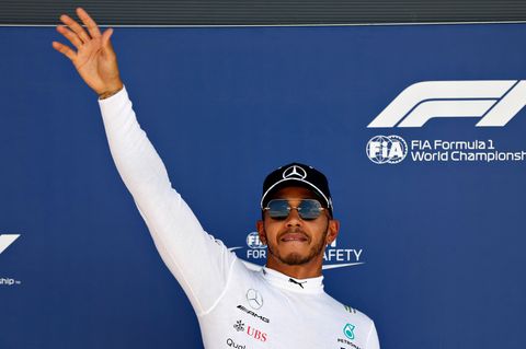 Lewis Hamilton in Silverstone