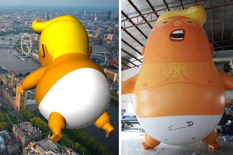 Baby-Trump-Ballon darf während des Staatsbesuchs über London schweben