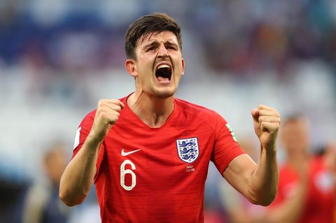 Harry Maguire jubelt