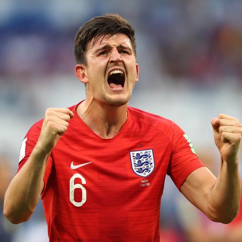 Harry Maguire jubelt