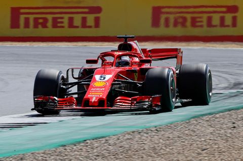 Sebastian Vettel in Silverstone