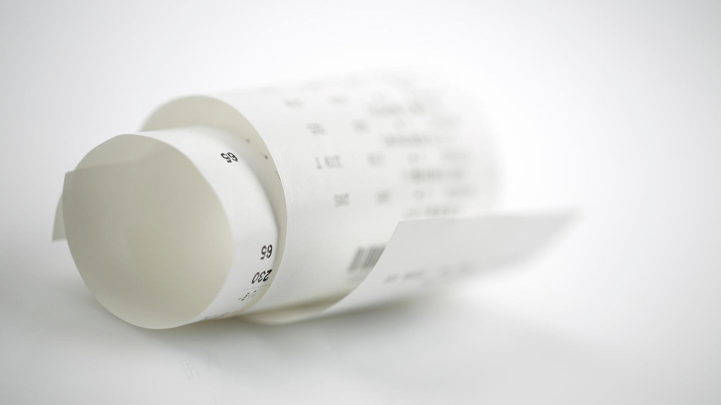 Bisphenol S dient in Kassenzetteln als Farbentwickler