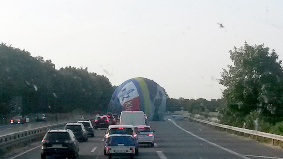 Notlandung Heißluftballon