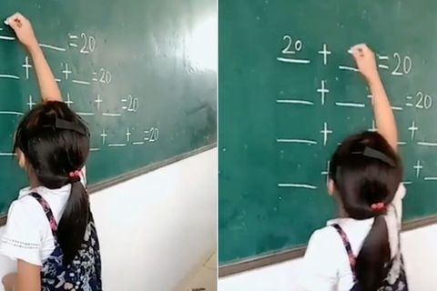Alternative Lösung: Cleveres Mädchen zeigt, wie einfach Mathe wirklich sein kann