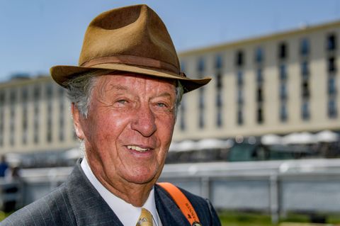 Albert Darboven beim Galopp-Derby in Hamburg