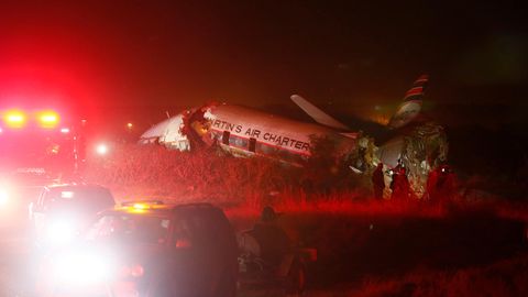 Rettungskräfte eilen zur Absturzstelle in Wonderboom, Pretoria, Südafrika