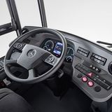 Das Cockpit des Mercedes eCitaro