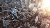 Der Volocopter fliegt aktuell etwa 60 Meter hoch
