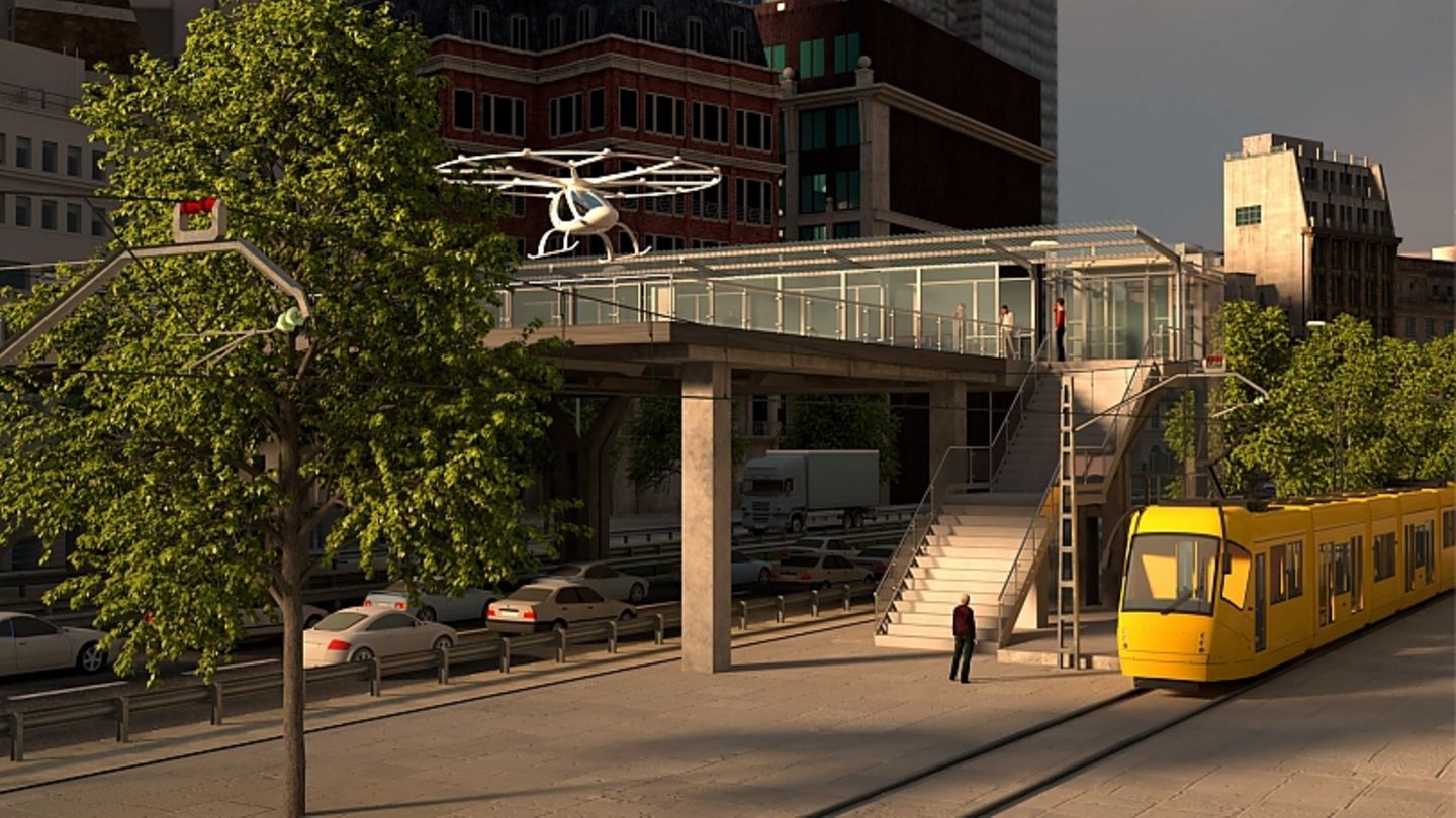 Der Volocopter soll auch Teil des öffentlichen Verkehrsnetzes werden