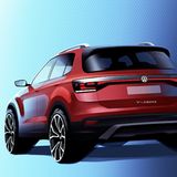 Das Heck des VW T-Cross folgt dem Vorbild der anderen Volkswagen SUVs