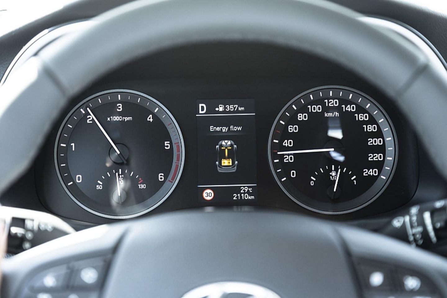 Das Kombiinstrument wirkt im Hyundai Tucson 2018 etwas altbacken