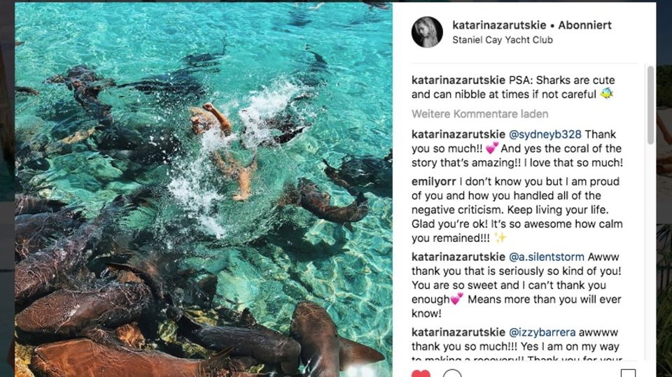 Katarina Zarutskie auf ihrem Instagram-Kanal Katarina Zarutskie auf ihrem Instagram-Kanal