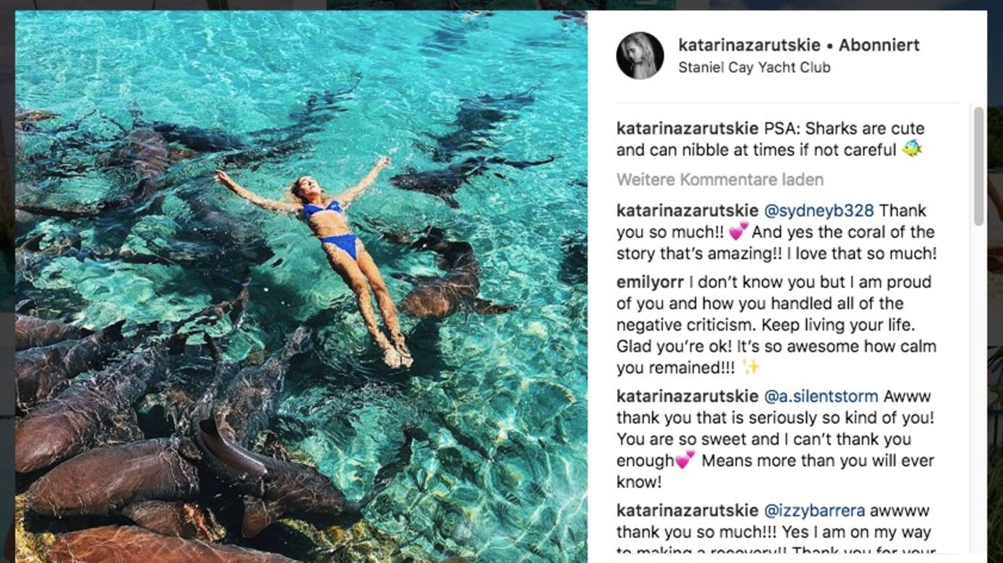 Katarina Zarutskie auf ihrem Instagram-Kanal