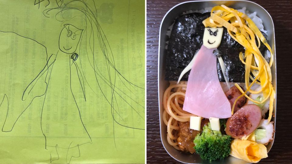 Vater des Jahres: Dieser Japaner verwandelt Zeichnungen seiner Tochter in kreative Mahlzeiten