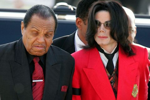 Michael Jackson mit seinem Vater Joe Jackson