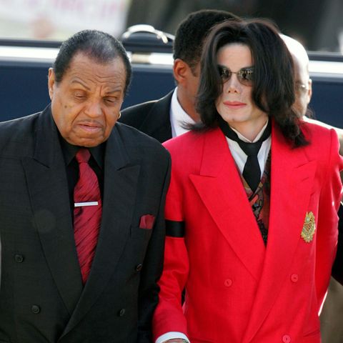 Michael Jackson mit seinem Vater Joe Jackson
