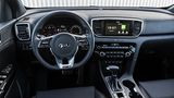 Das Cockpit des Kia Sportage 2.0 CRDI AWD mit EcoDynamics+