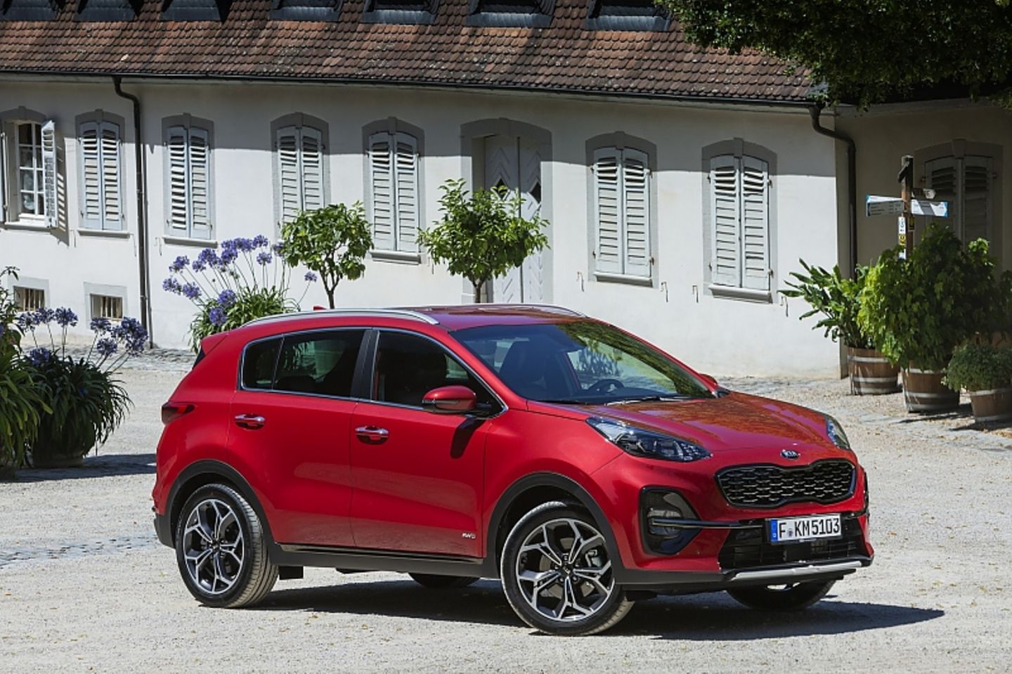 Der Kia Sportage ist 1,64 Meter hoch