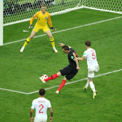 Mario Mandzukic vollstreckt: der Treffer, der Kroatien ins WM-Finale führte