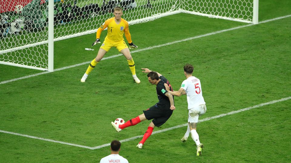 Mario Mandzukic vollstreckt: der Treffer, der Kroatien ins WM-Finale führte