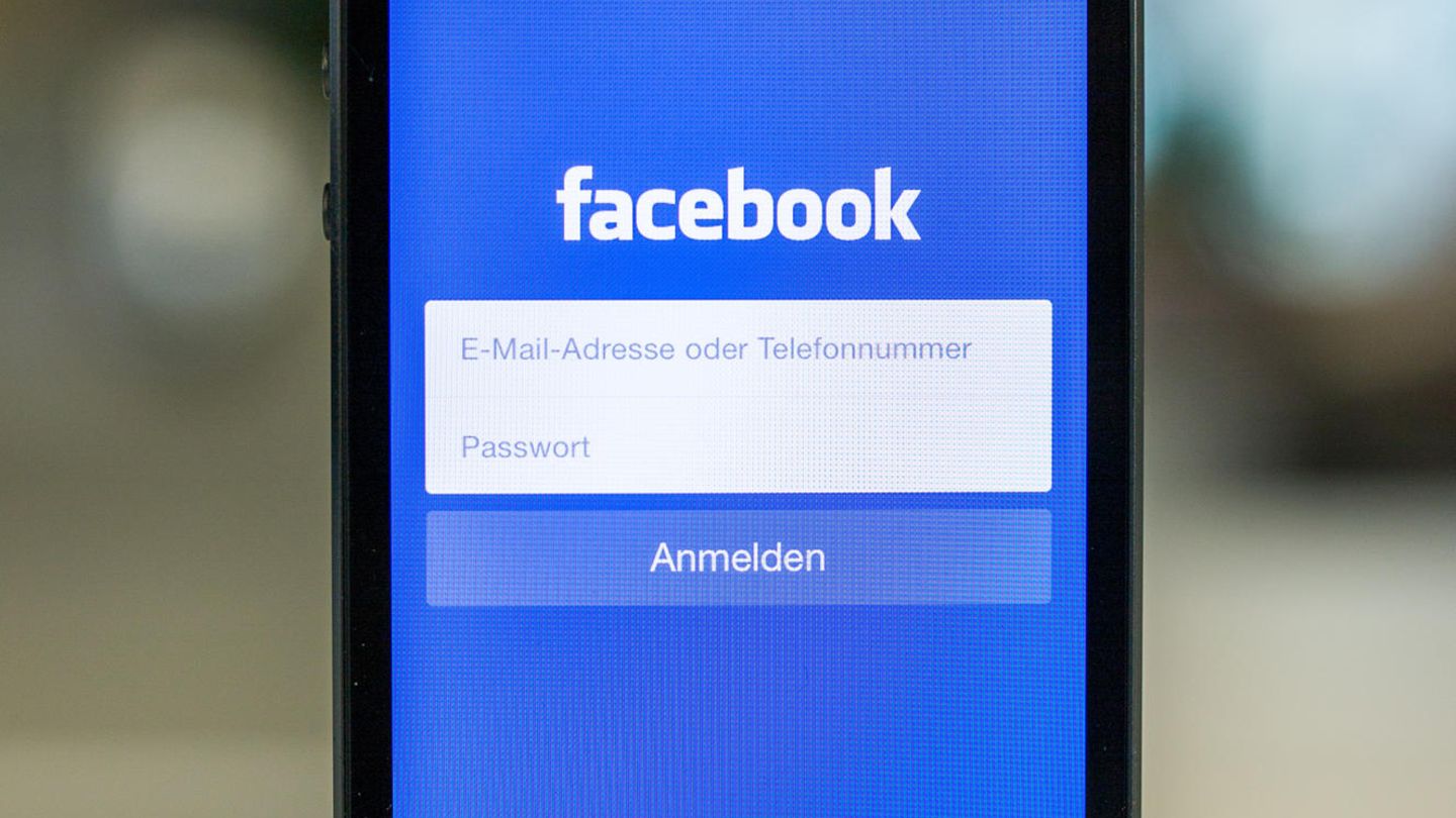 Facebook-Login auf einem Handy