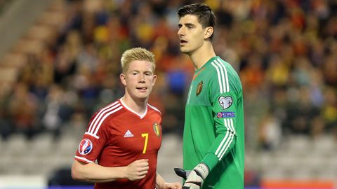 Kevin De Bruyne und Thibaut Courtois