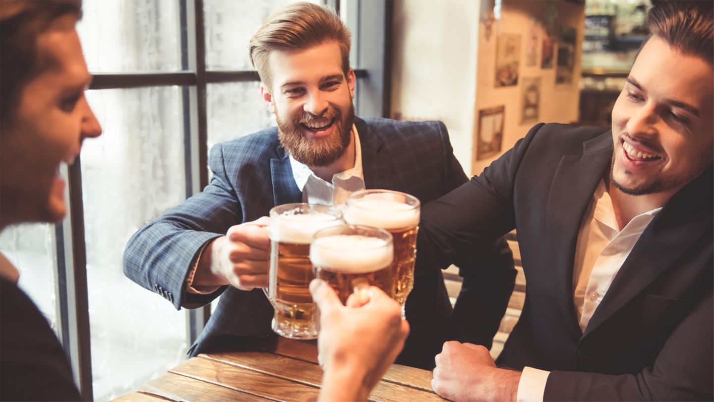 Bier mit Kollegen