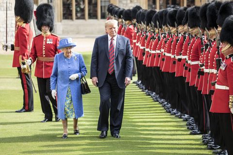 Queen Elizabeth II. und US-Präsident Donald Trump