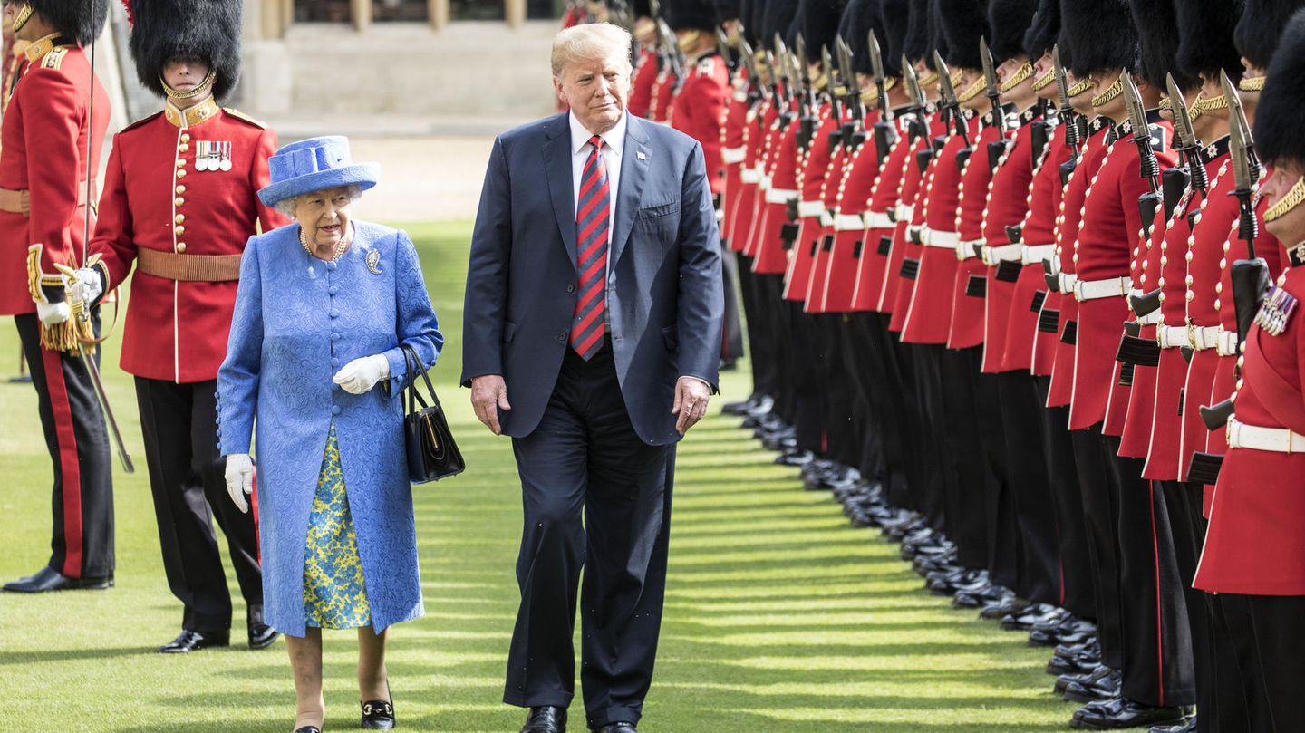 Queen Elizabeth II. und US-Präsident Donald Trump