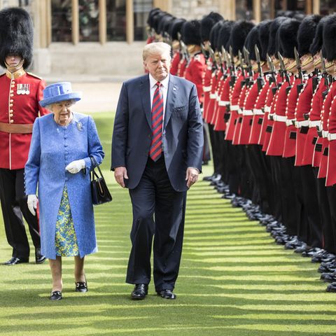 Queen Elizabeth II. und US-Präsident Donald Trump