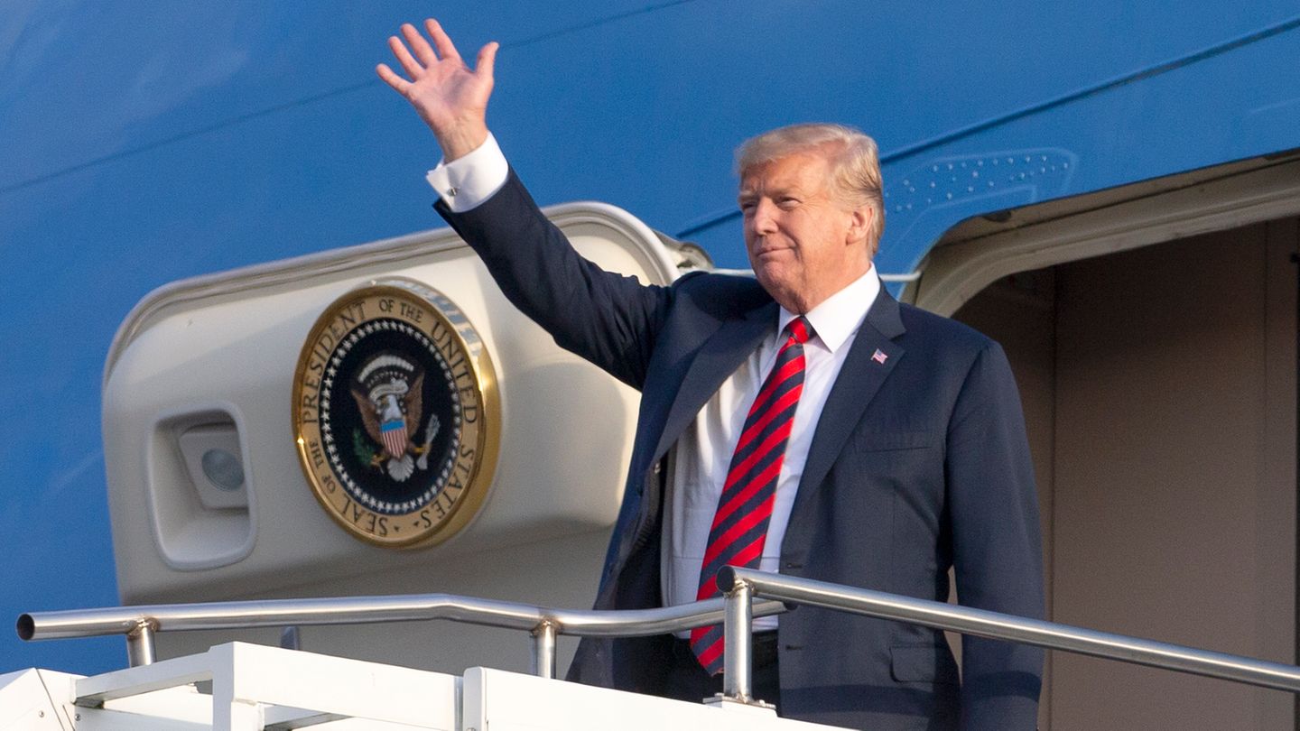 US-Präsident Donald Trump vor der Air Force One