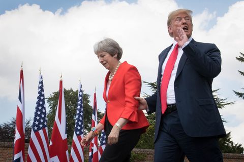 Theresa May und Donald Trump