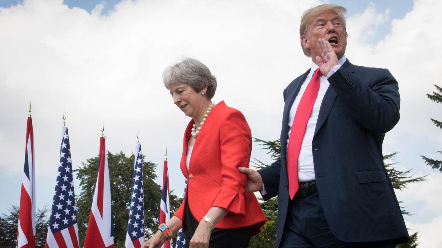Theresa May und Donald Trump