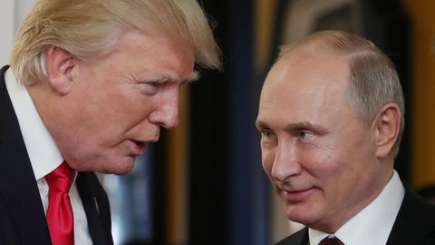 Donald Trump trifft an diesem Montag Kreml-Chef Wladimir Putin