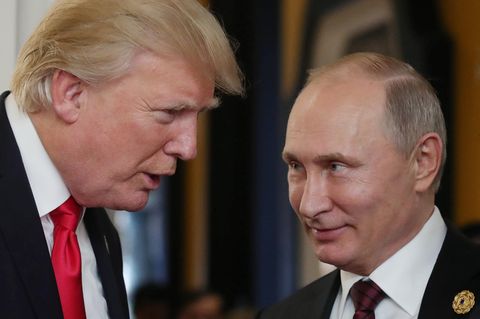 Donald Trump trifft an diesem Montag Kreml-Chef Wladimir Putin